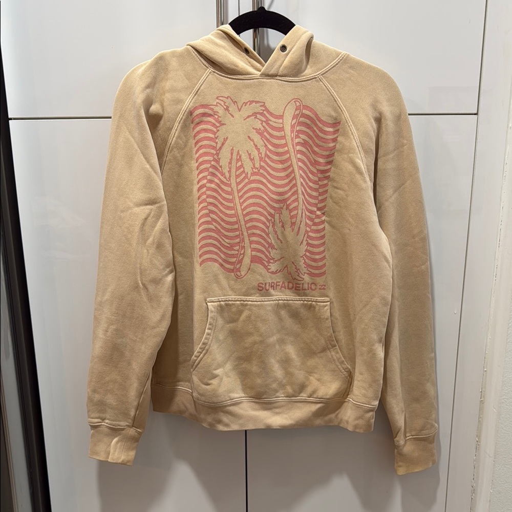 Billabong Orange and Pink Hoodie